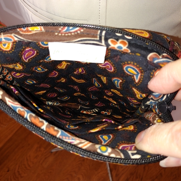 Vera Bradley brown floral mini hipster crossbody… - Picture 2 of 7